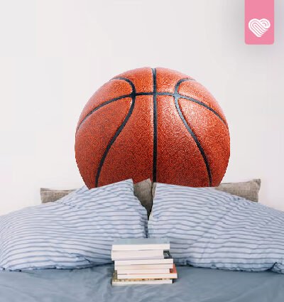 VINILO DECORATIVO - PELOTA BASQUET - 3185