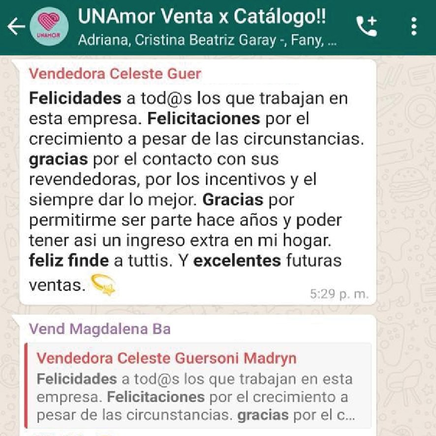 opiniones vendedoras unamor 04