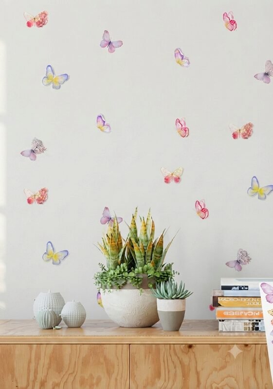 VINILO DECORATIVO - PATRO MARIPOSAS - 146