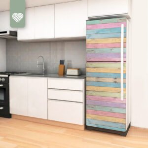 VINILO PARA HELADERA - MADERA PASTEL - H 2005