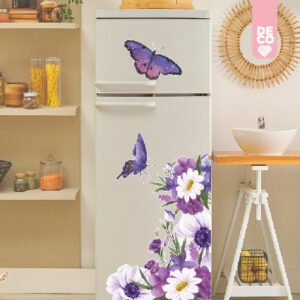 VINILO DECORATIVO - FLORES Y MARIPOSAS - 1507