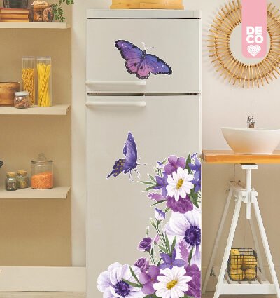 VINILO DECORATIVO - FLORES CON MARIPOSAS - 5401