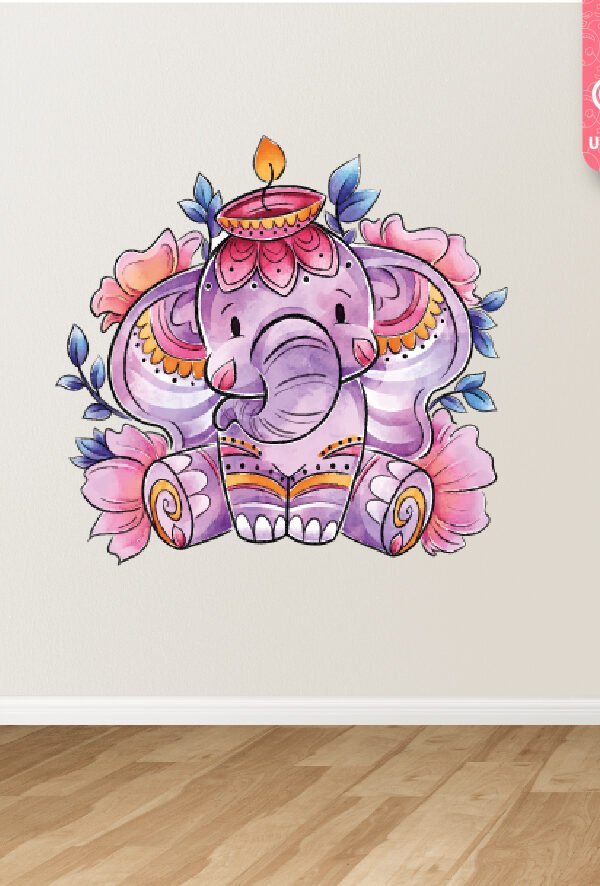 VINILO DECORATIVO - ELEFANTE INDI - 3043
