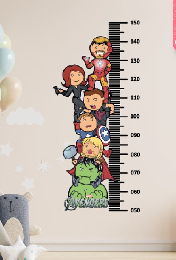 VINILO DECORATIVO - MEDIDOR MARVEL + MEDIDOR DE CORTE - 3053