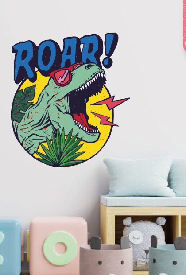 VINILO DECORATIVO - DINOSAURIO ROAR - 3025
