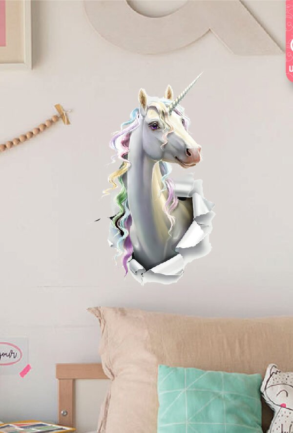 VINILO DECORATIVO - UNICORNIO WALL - 3036